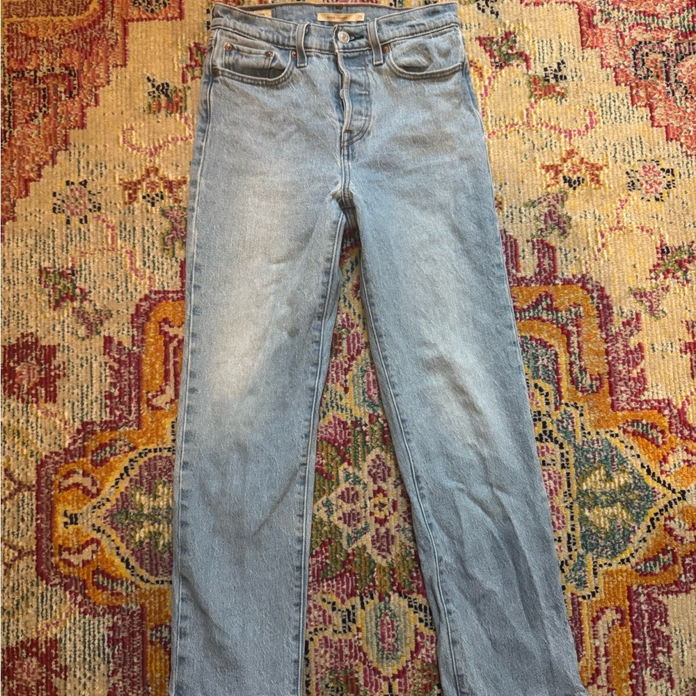 Levi's Blue Straight Leg Jeans with Vintage Appeal